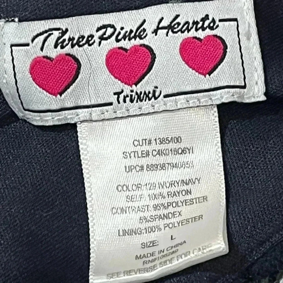 Three Pink Hearts size L EUC mini dress - Picture 11 of 12